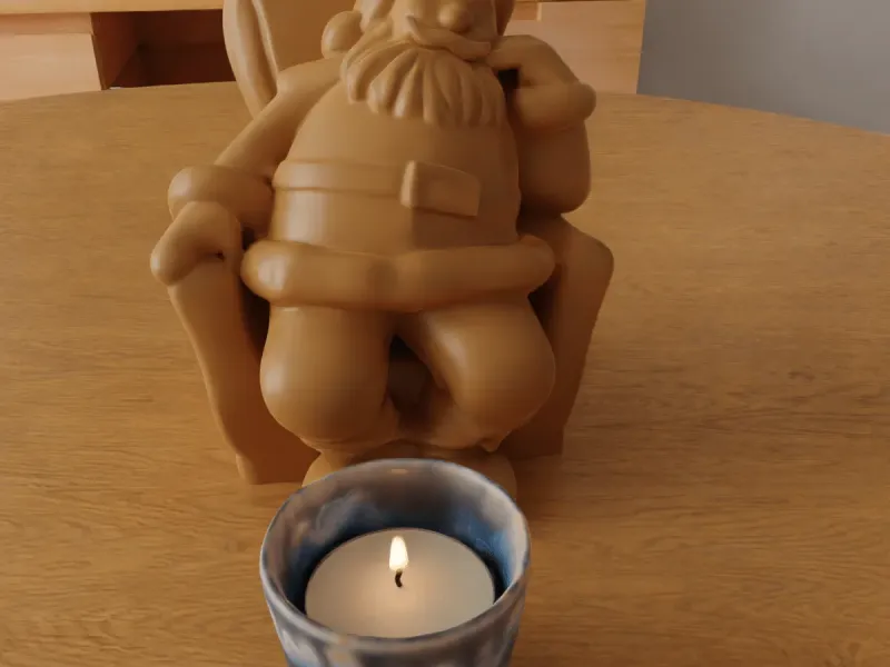 Sleepy Santa Claus decoration stl for 3D print