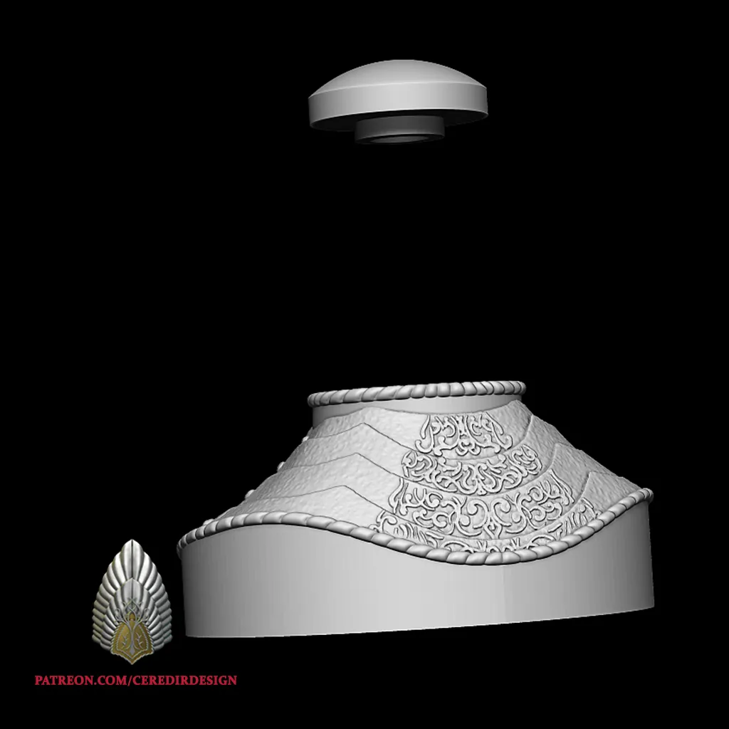 Sauron Helmet Stand lord of the rings 3D DIGITAL DOWNLOAD