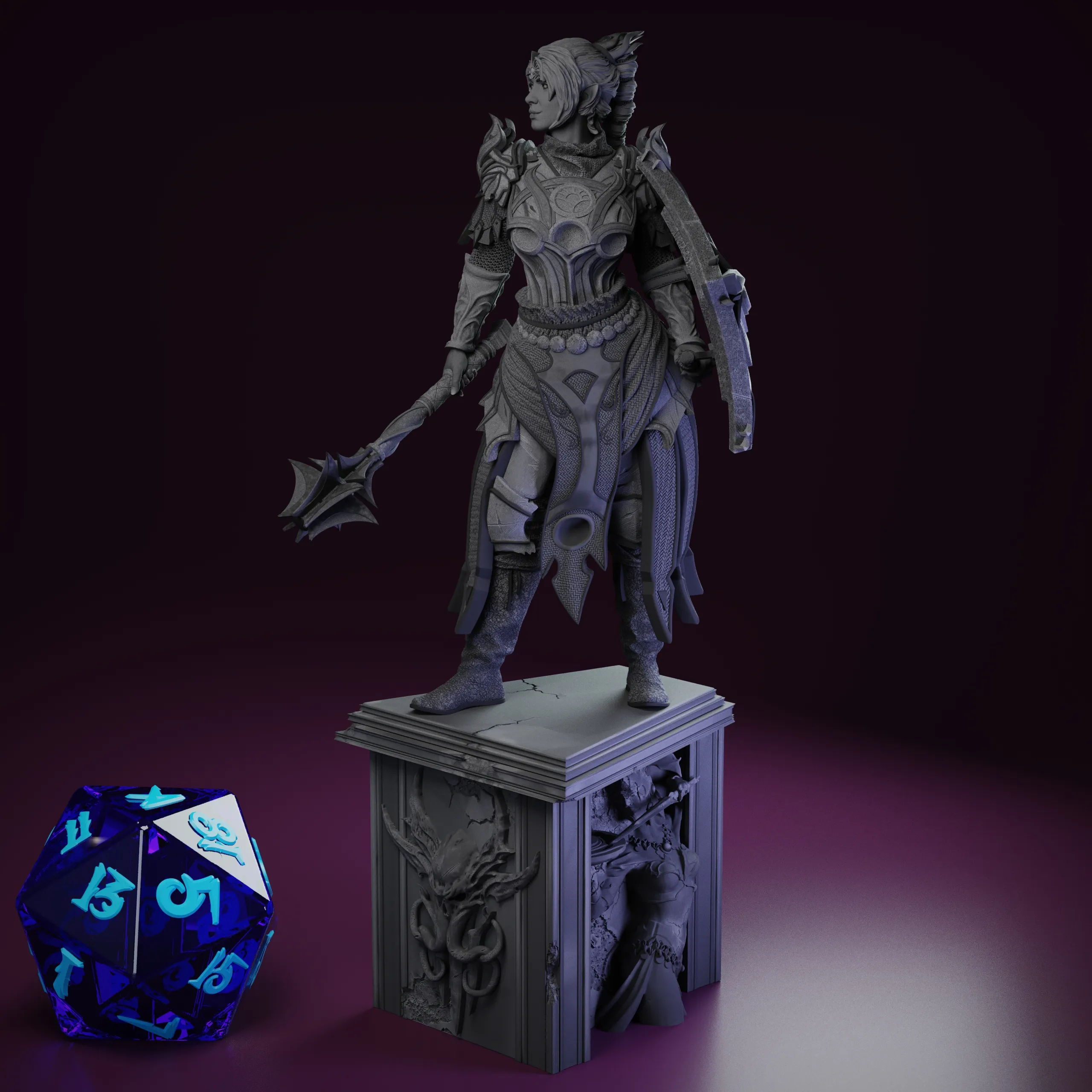 Shadowheart BG3 - tabletop 32mm and 75mm mini