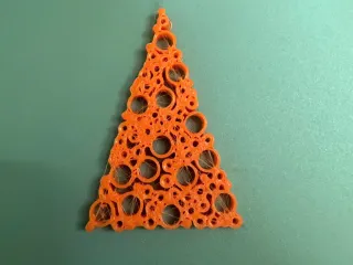 Circle Christmas Tree Ornament