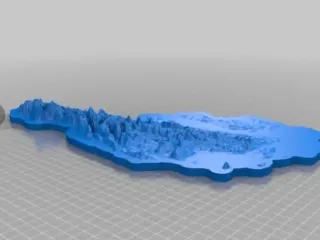 Austria / Österreich elevation map / alpen alps