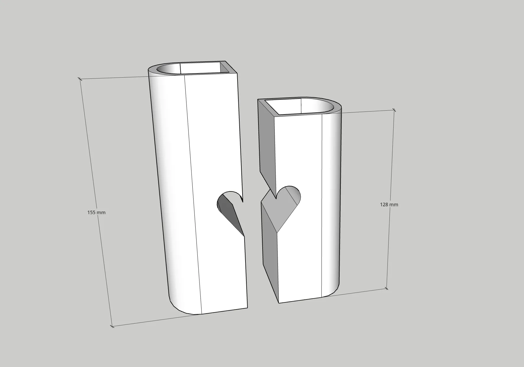 Love You Heart Vase, for a romantic time