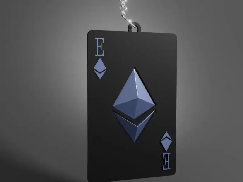 Poker card keychain (ETHEREUM)