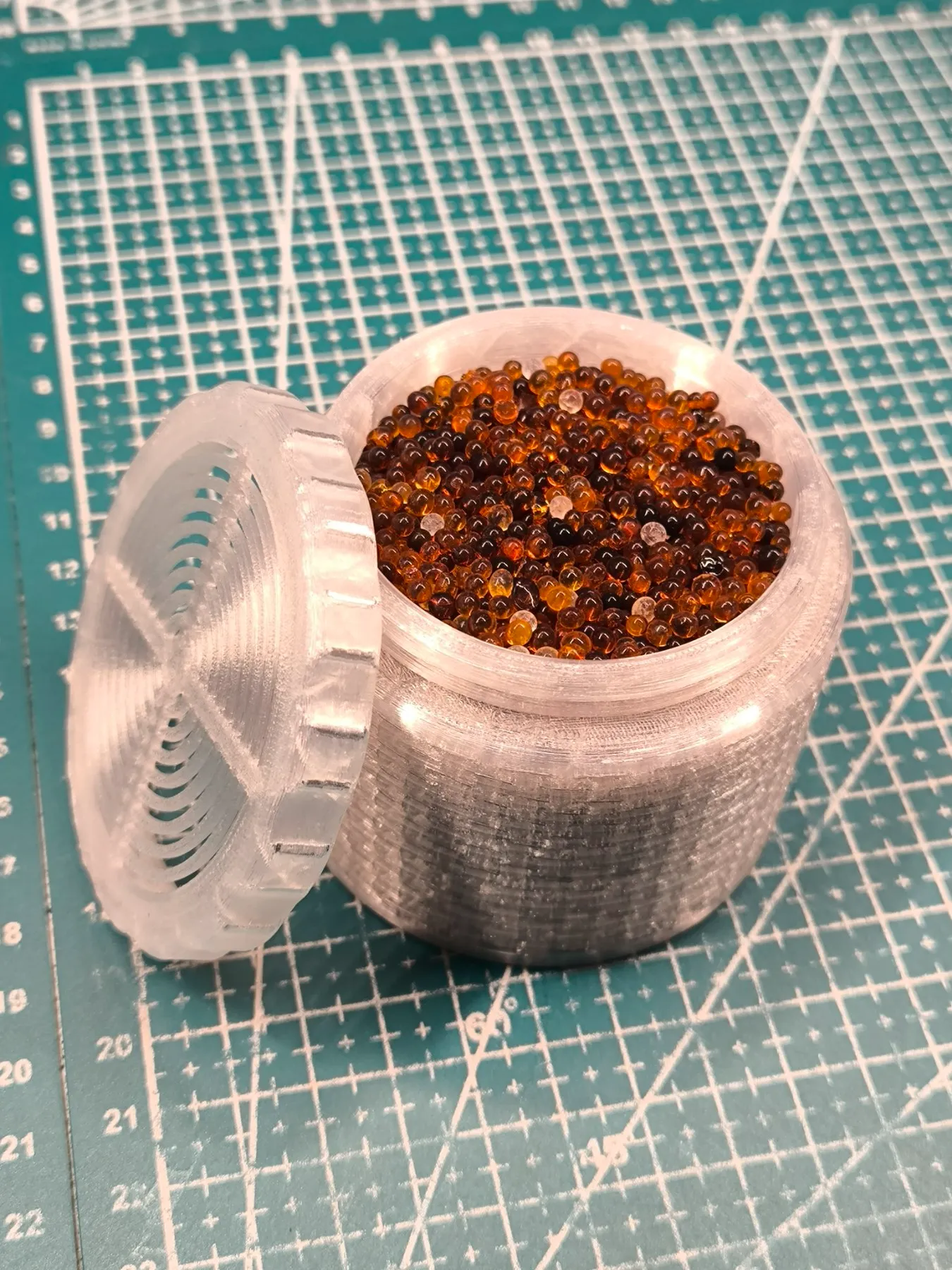 Desiccant jar for filament spool –3 Types, 2 Sizes