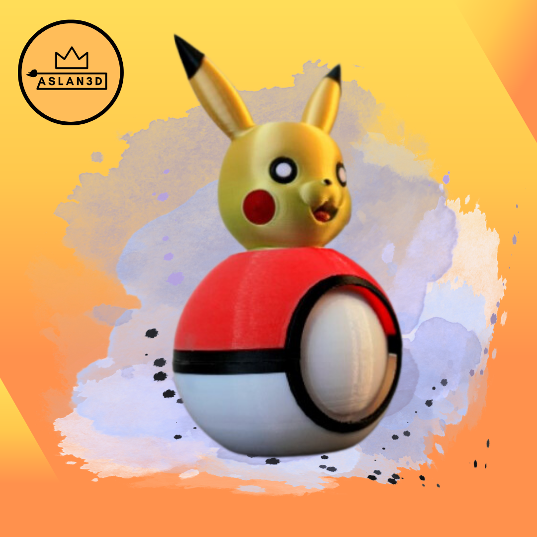 Pokeball 25 Pikachu, 3D models download