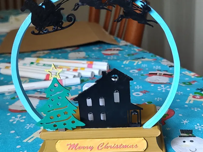 Christmas Candle Holder - Snowball