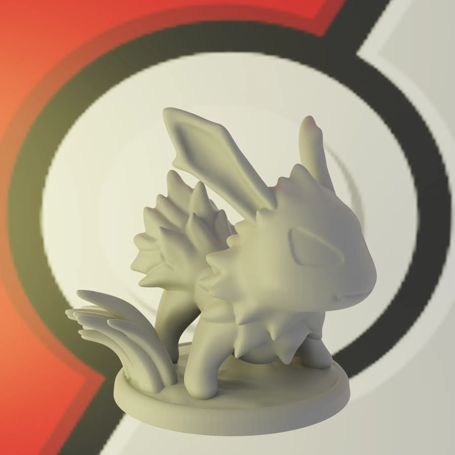 Eevee Evolutions Pokemon 3D Model STL File 3D Print