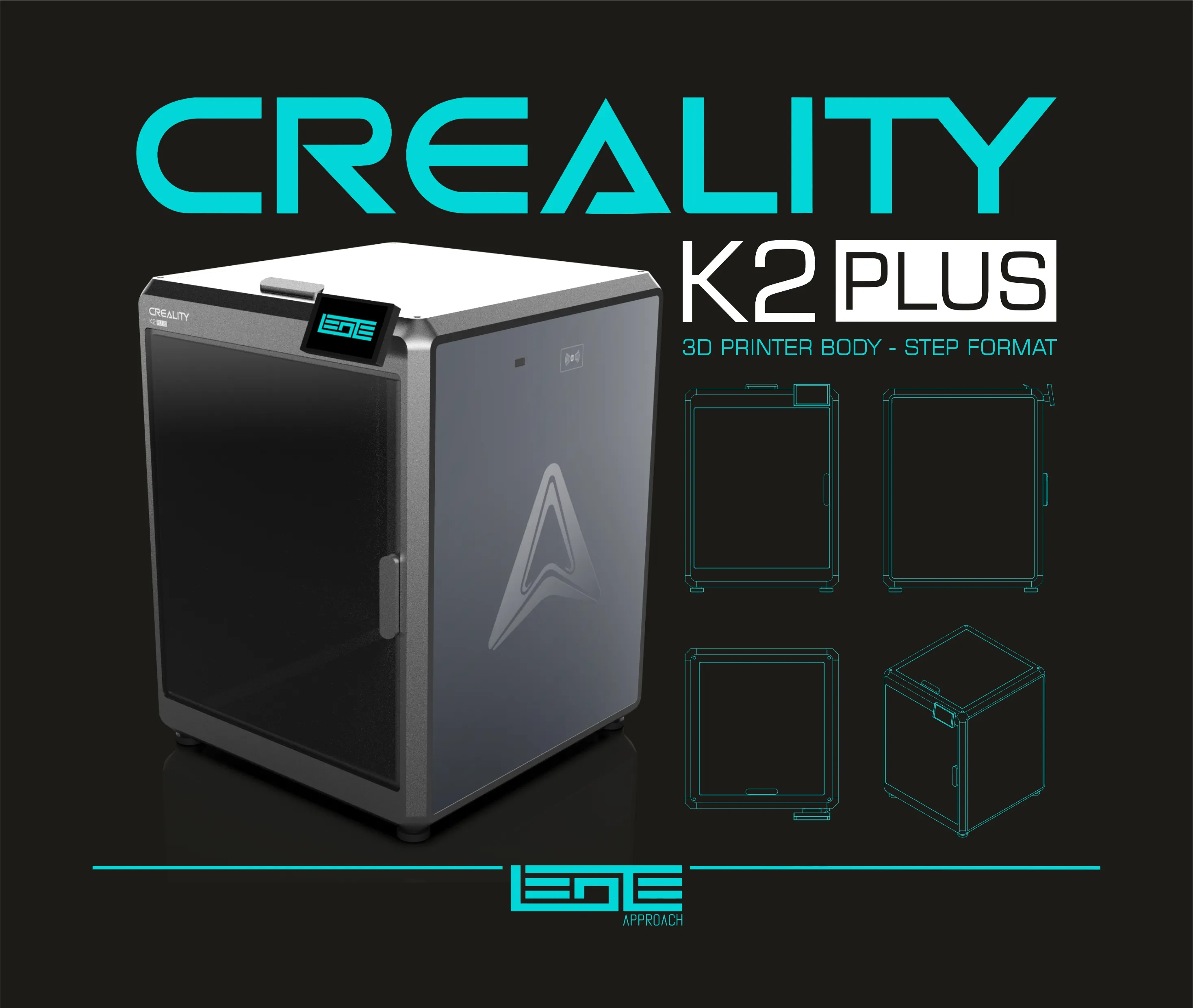 CREALITY K2 PLUS - 3D MODEL - STEP FORMAT