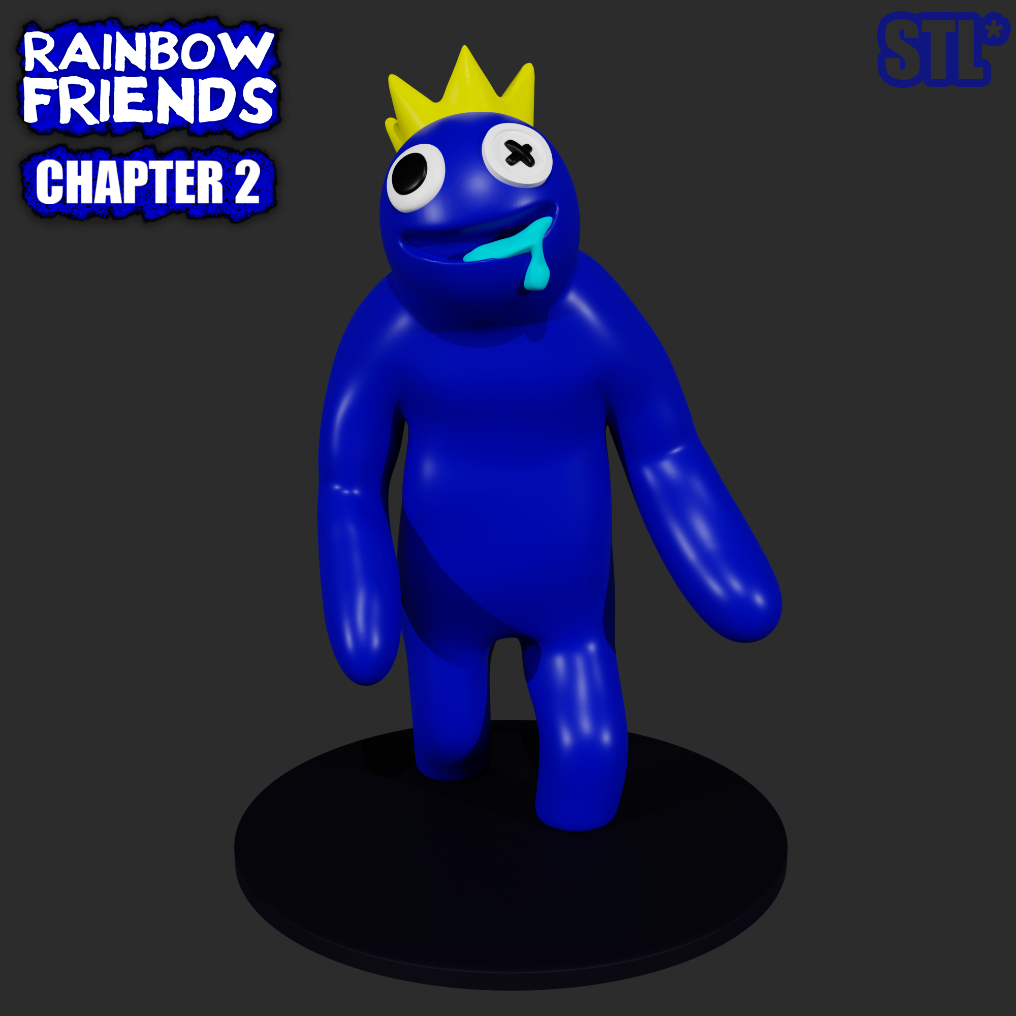 Blue form Rainbow Friends Roblox Game