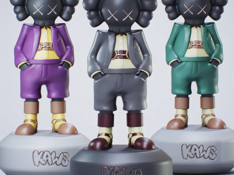 Дизайн Kaws от Gucci - печать по частям, высота 28 см