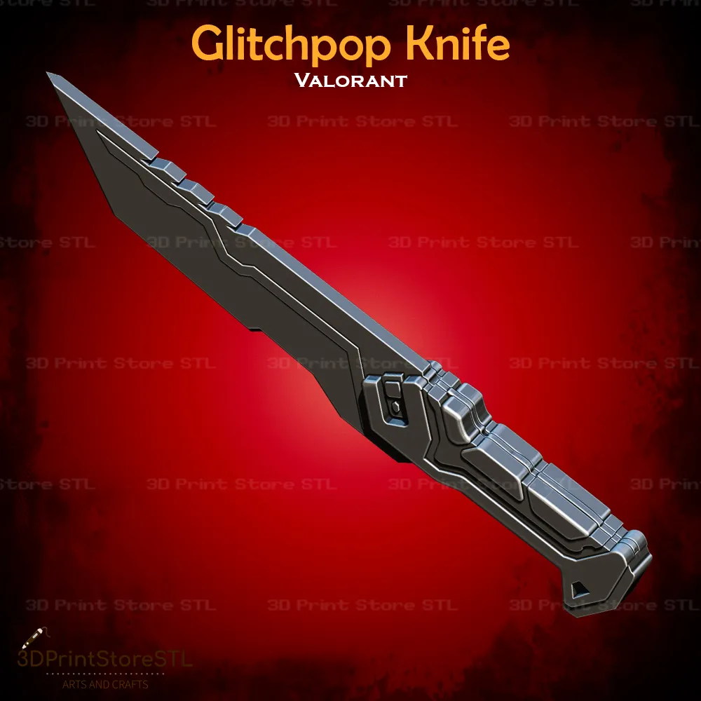 Glitchpop Knife Cosplay Valorant - STL File