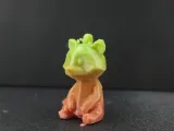 Low poly racoon keychain-1