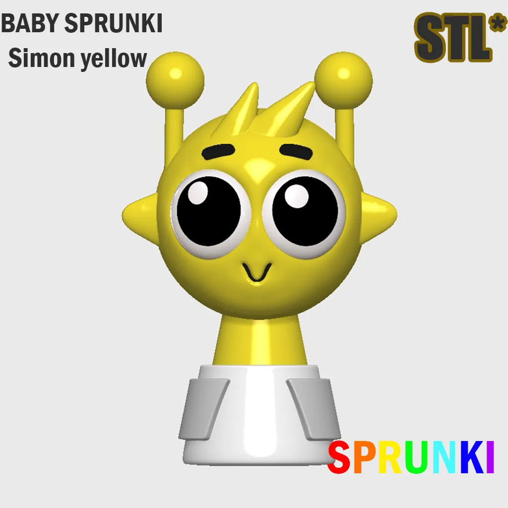 STL Sprunki Incredibox Baby Simon Sprunki STL 3D Character