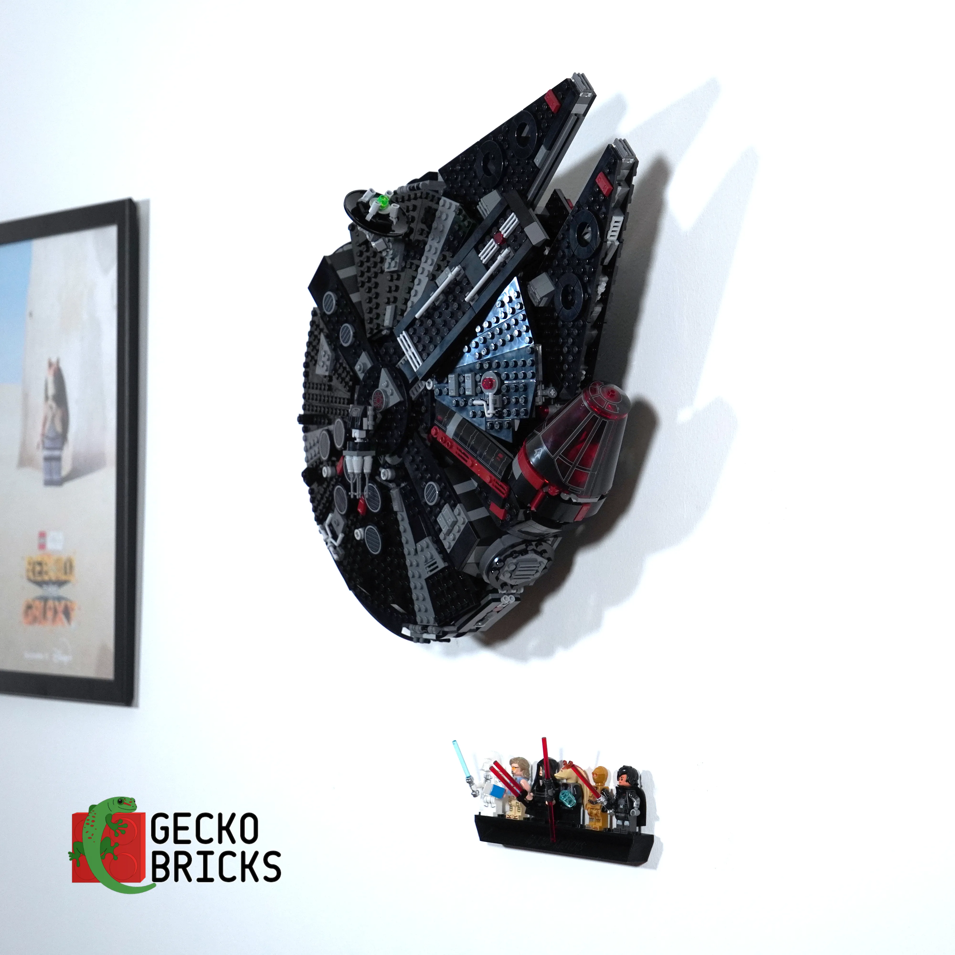 Wall mount for LEGO Star Wars The Dark Falcon 75389