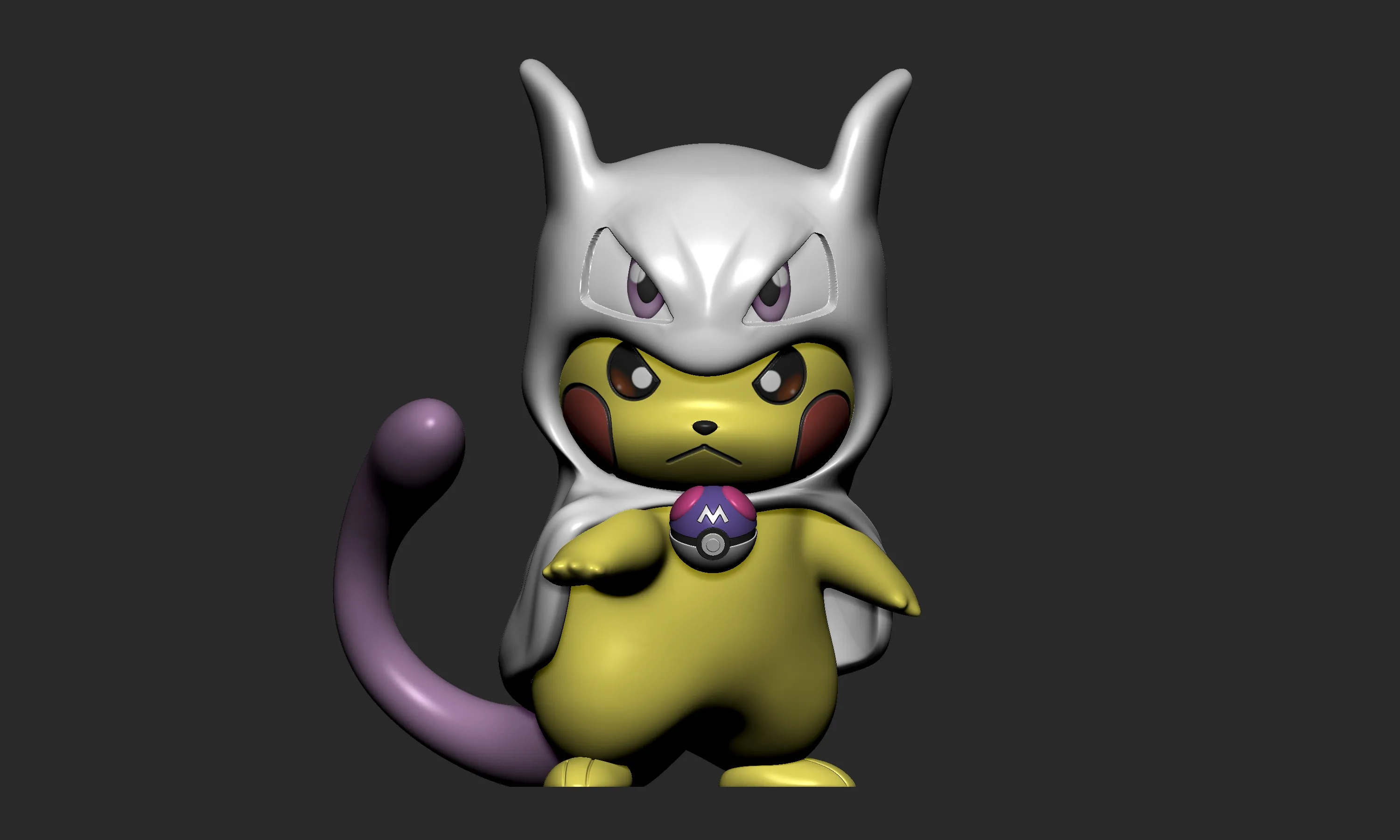 Pokemon - Pikachu Cosplay Mewtwo