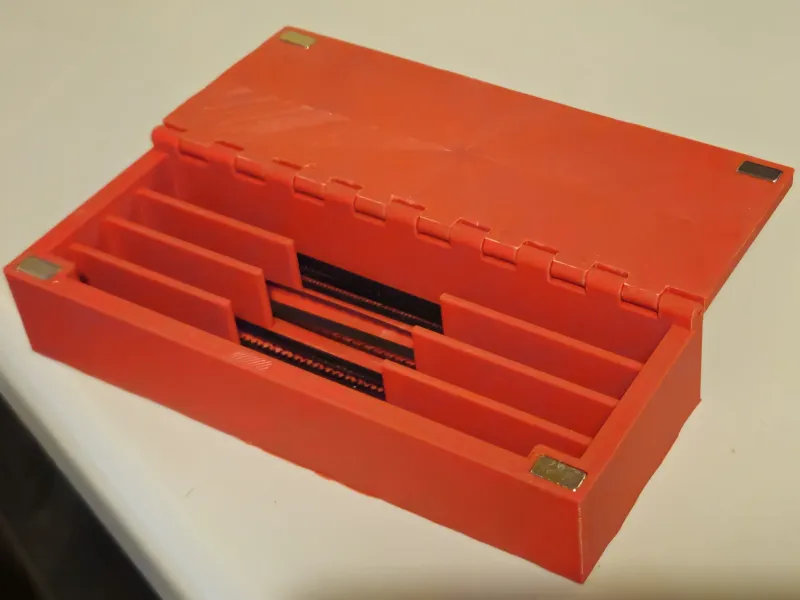 Scrollsaw blade box for 130mm blades