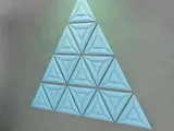 3d wall panel decor "triangles"-4