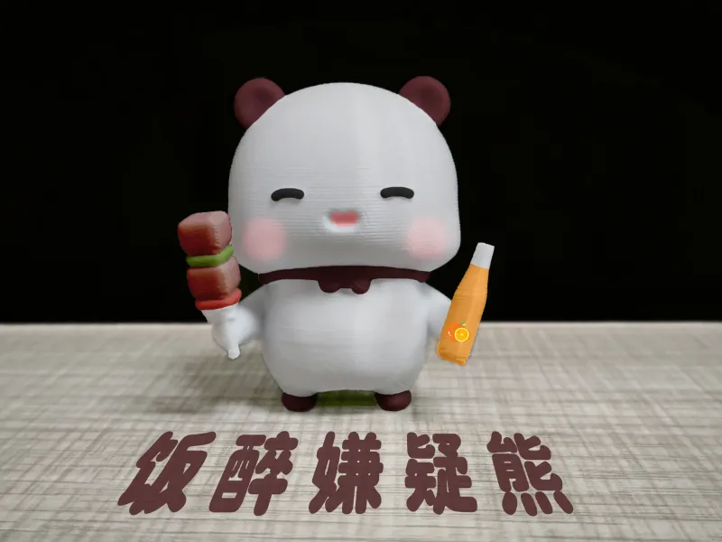 Couple Bear-Beer_barbecue_glass_Yier