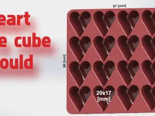 Heart ice cube maker