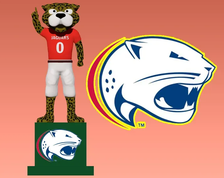 NCAA - South Alabama Jaguars mascot statue - 3d Print