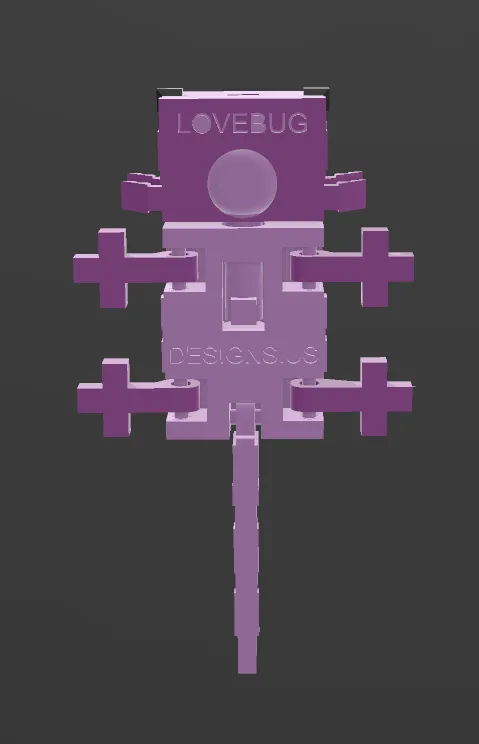 articulated Minecraft Axolotl