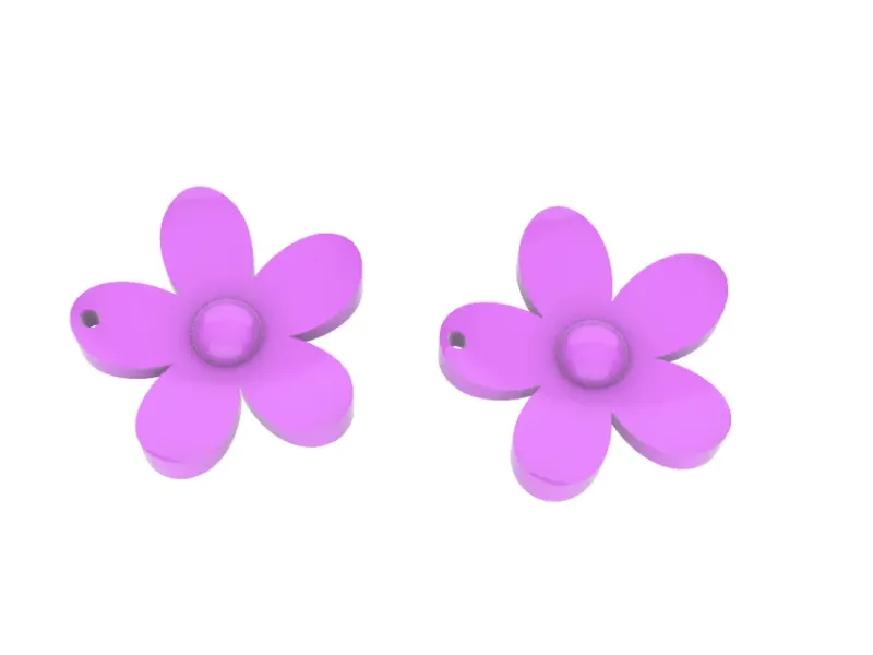 daisy flower earrings