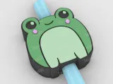 Straw Topper Cute Toad-1