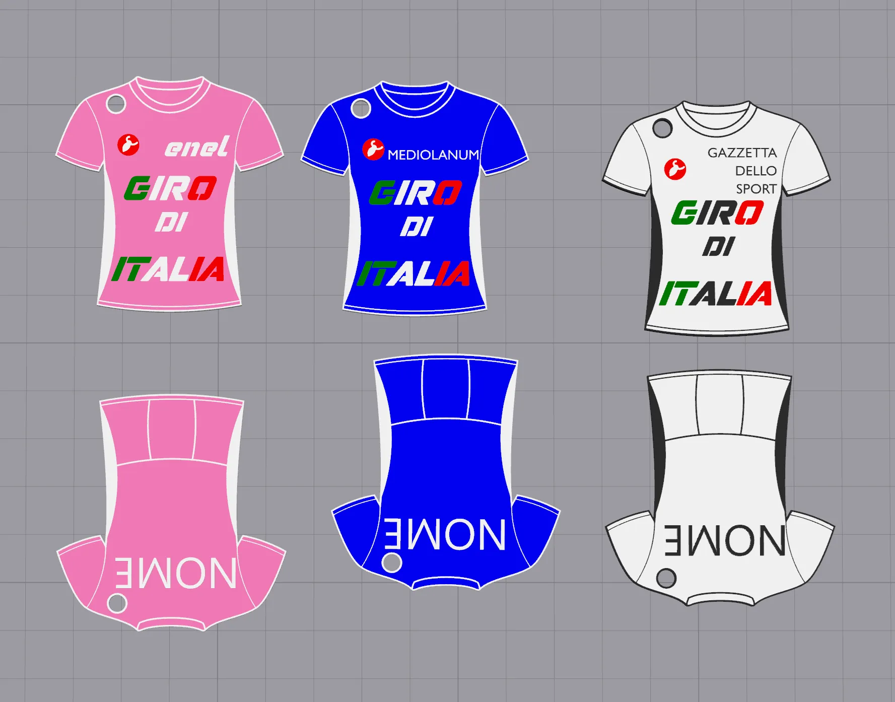 PERSONALISED KEYCHAIN GIRO DI ITALIA