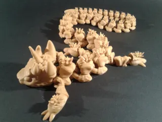 Print in Place Articulated Unicorn Dragon