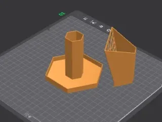 Office hexagon organizer with sectors