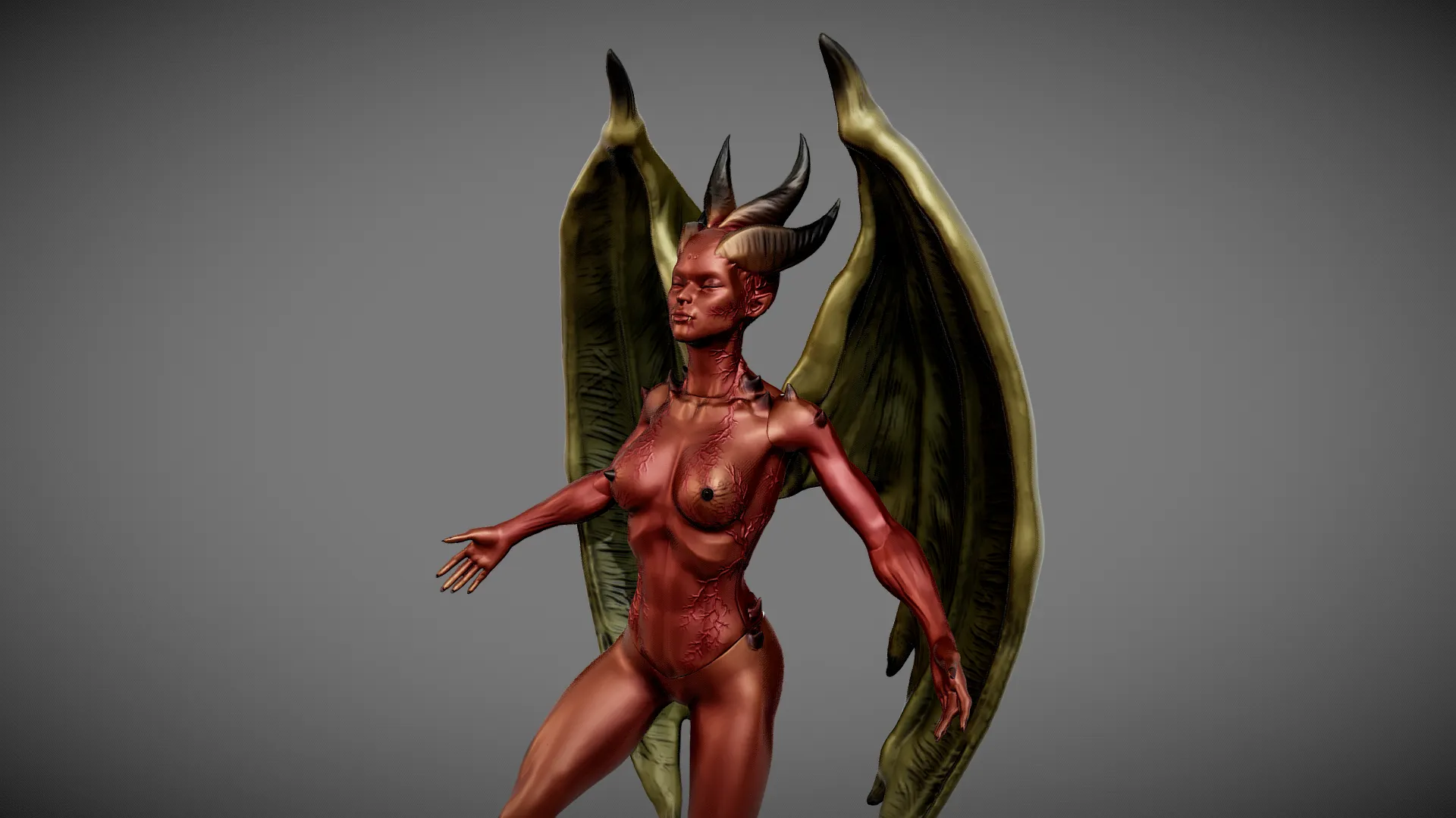 Lilith succubus goddess statue