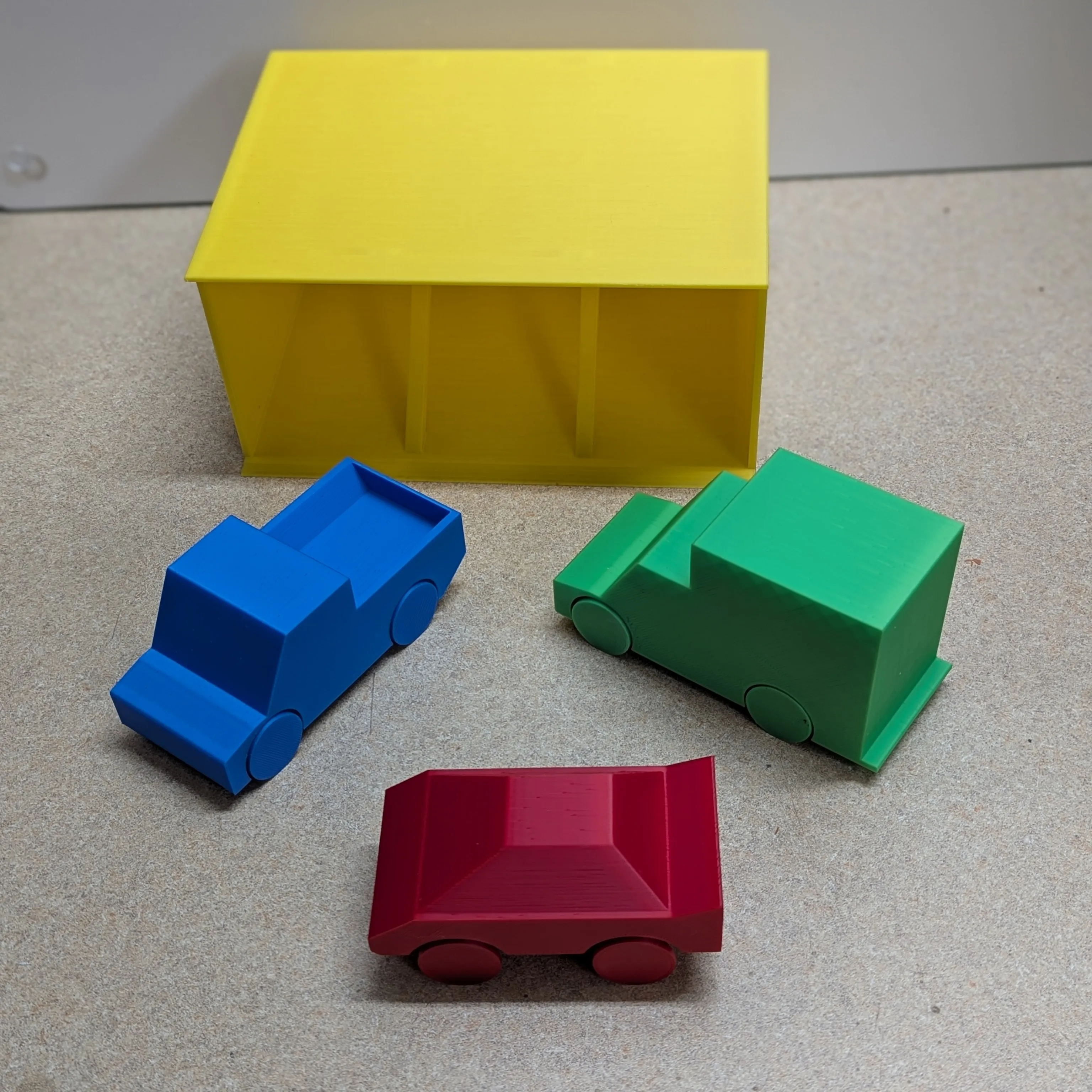 Car, Trucks, and Garage: Print-in-Place