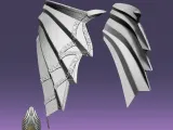 Armatura ad ala d'anca di Sauron Il signore degli anelli 3D DOWNLOAD DIGITALE-4