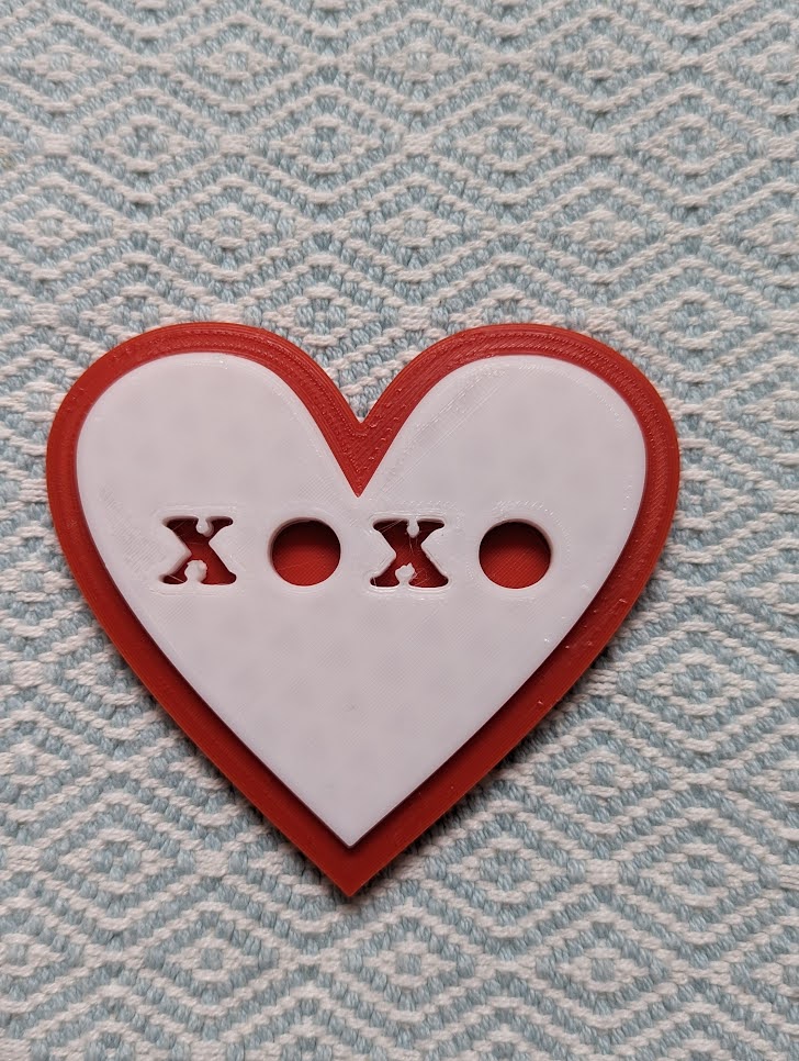 XOXO Conversation Heart with insert | 3D models download