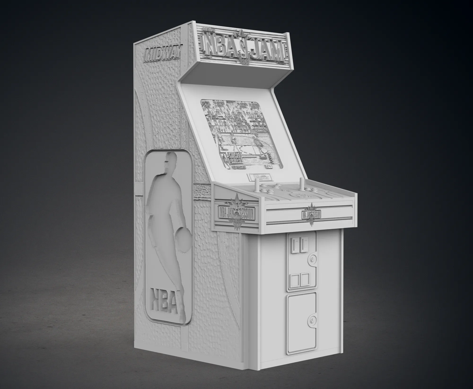 NBA Jam Arcade Gabinete con Lithophane