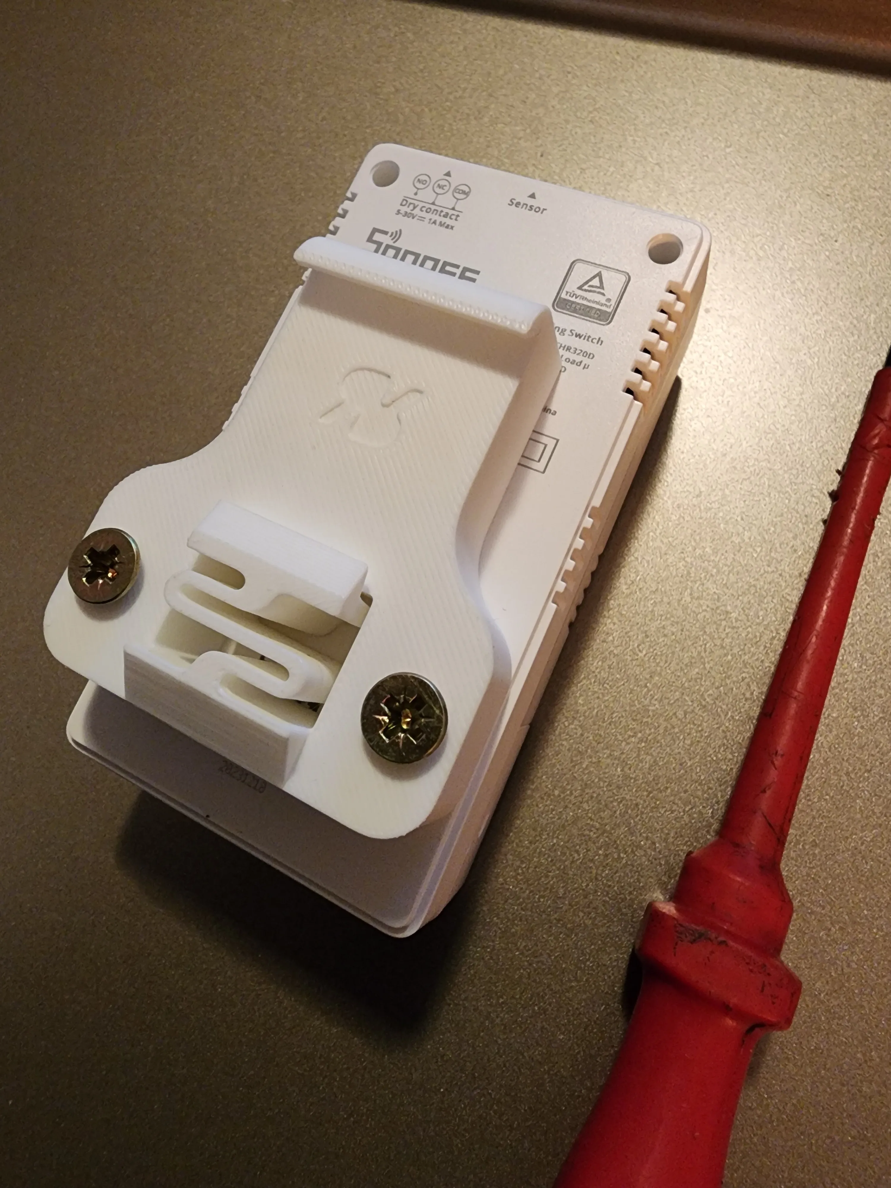 Sonoff Origin/Elite DIN rail bracket