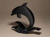 Statuetta decorativa a forma di delfino-4