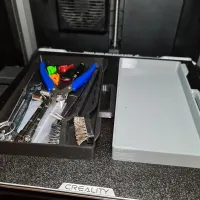 Almost Hidden Creality K1 Max Tool Drawer Tray Easy Print V3-5