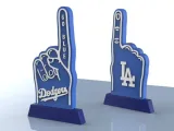 Présentoir pour doigt en mousse des Dodgers de Los Angeles, Collection sportive-0