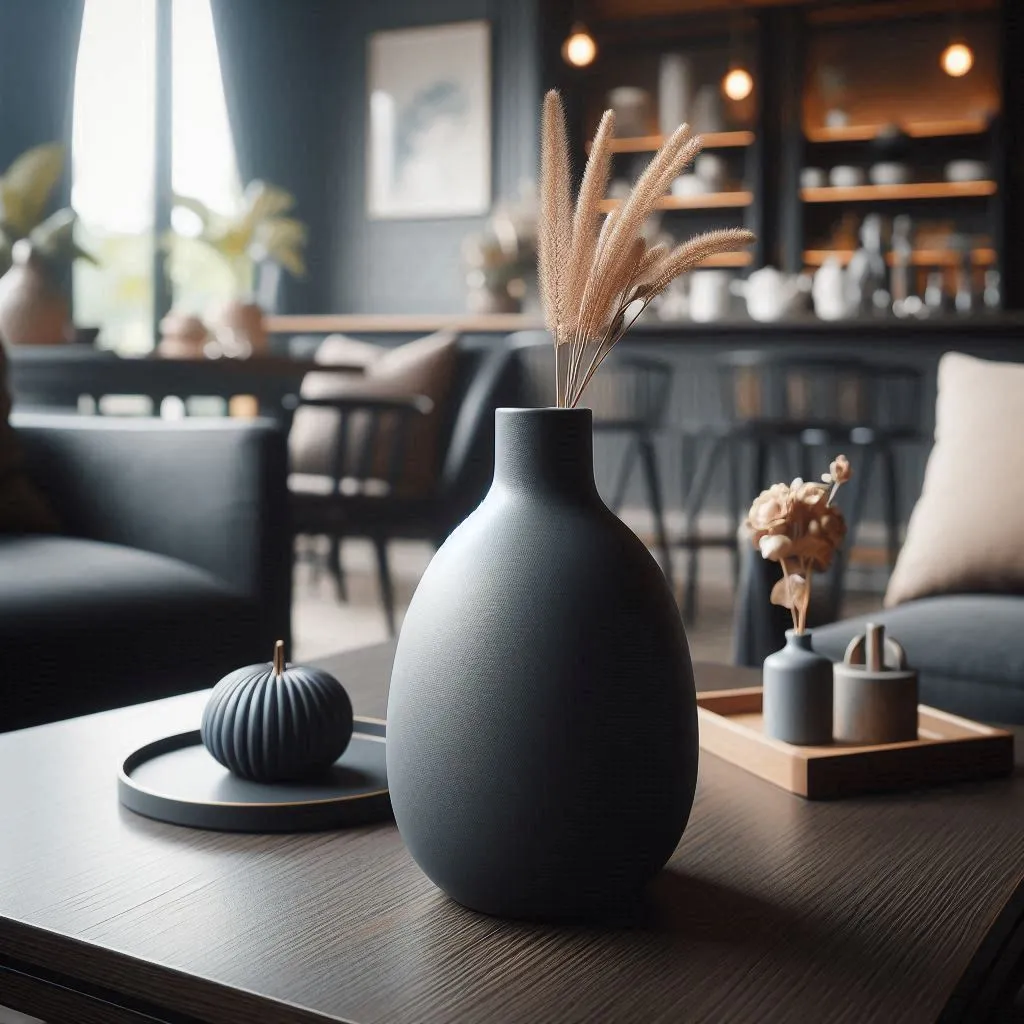 Modern Designer Vase (Vase Mode) Fuzzy & Non Fuzzy