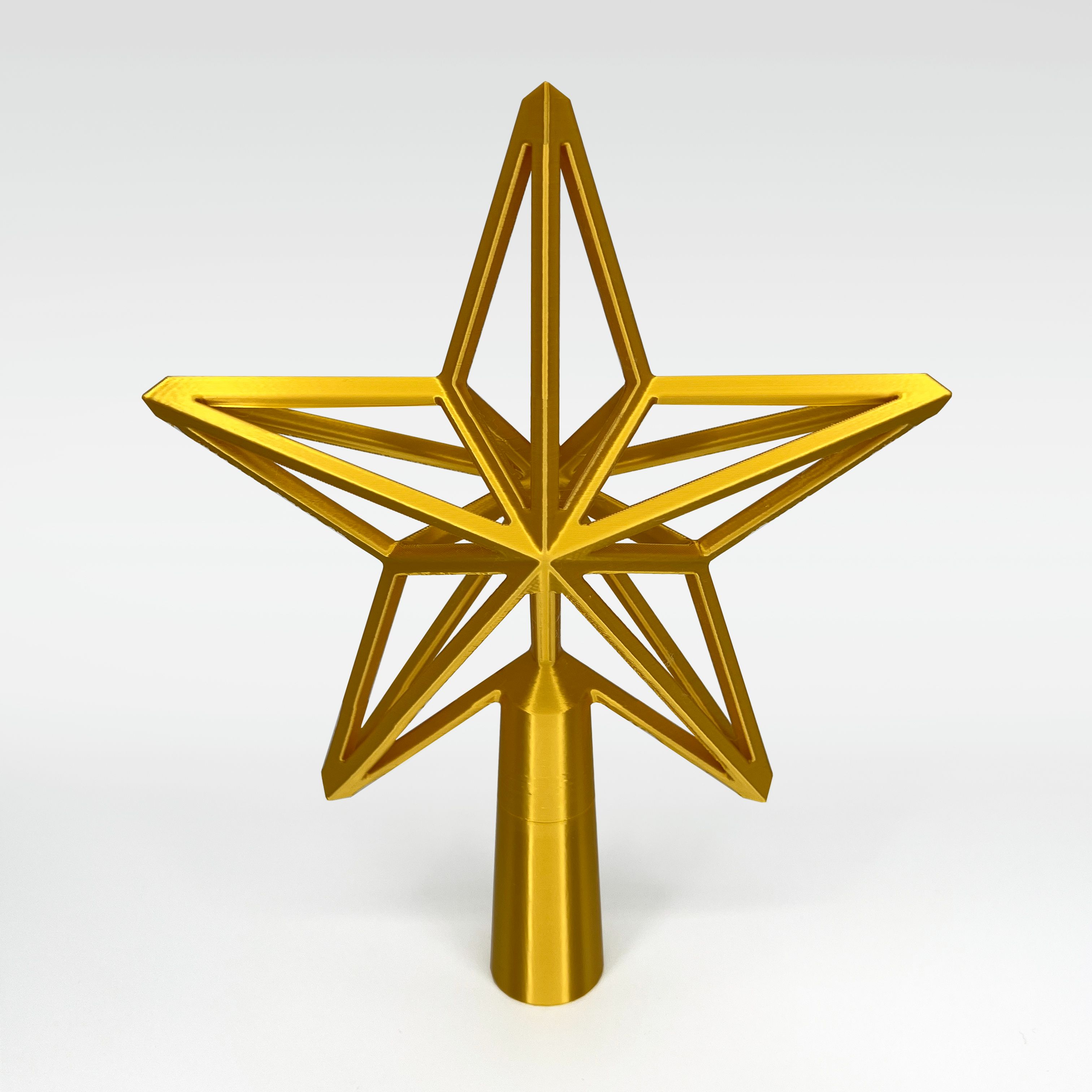 Lattice star Christmas tree topper 3D models download Creality Cloud