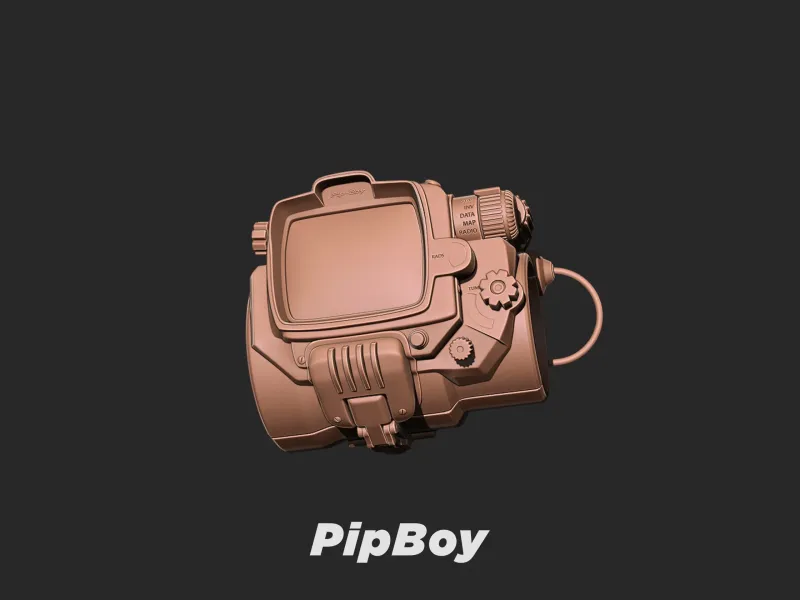 Pip-Boy Watch 3d print model