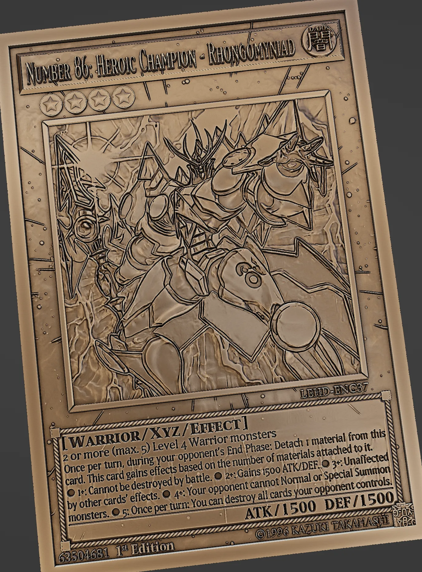 NUMBER 86: HEROIC CHAMPION - RHONGOMYNIAD - YU-GI-OH!