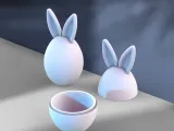 3D Easter Bunny Box & Decor, Easter Egg Gifts, Rabbit Ears-3