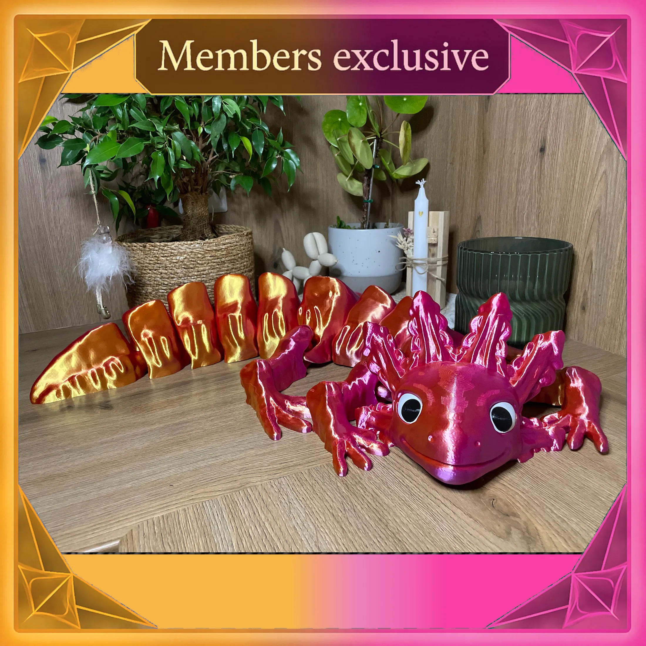 Very Cute Axolotl - Articulated - No Supports