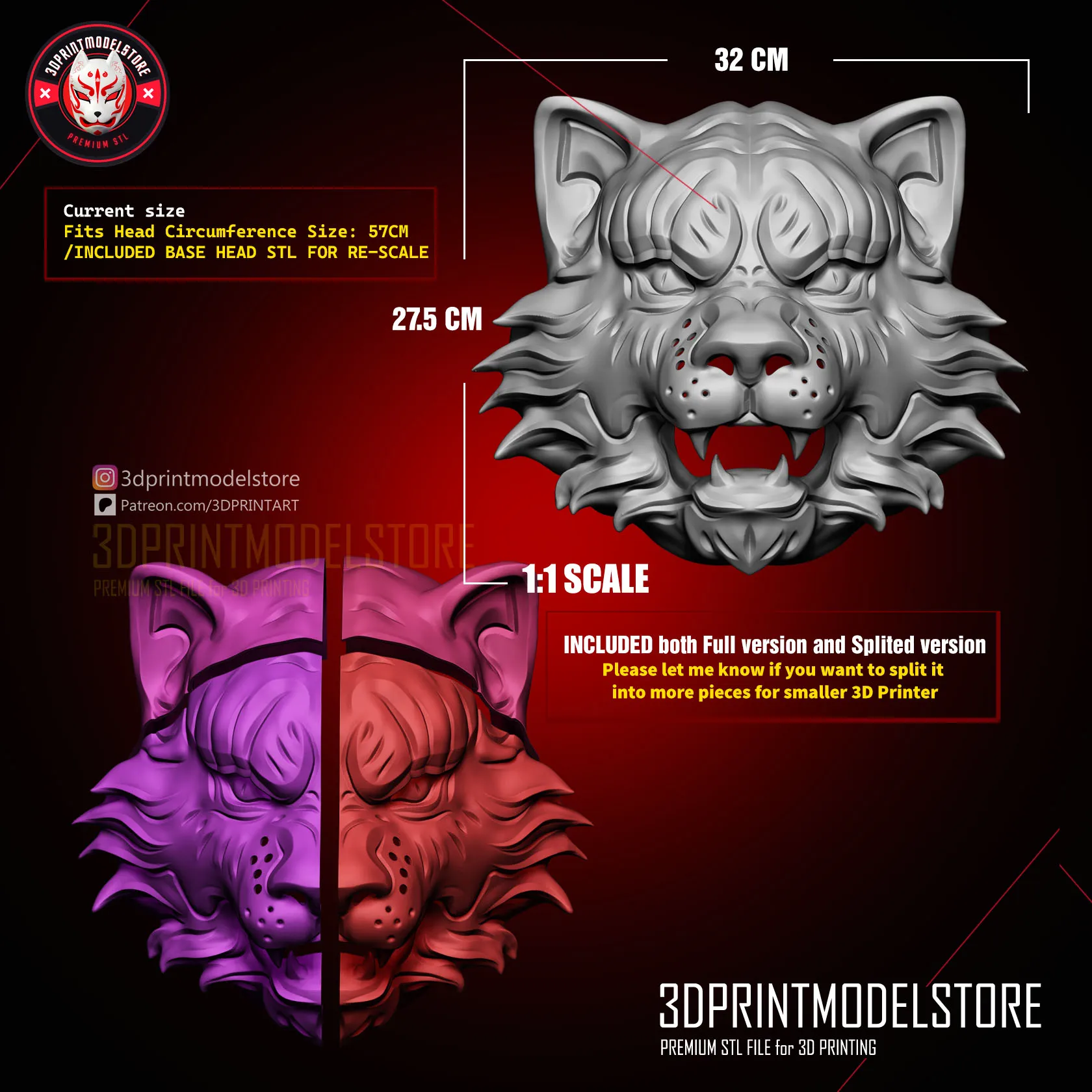 Tiger Mask - Anime - Premium STL for Cosplay