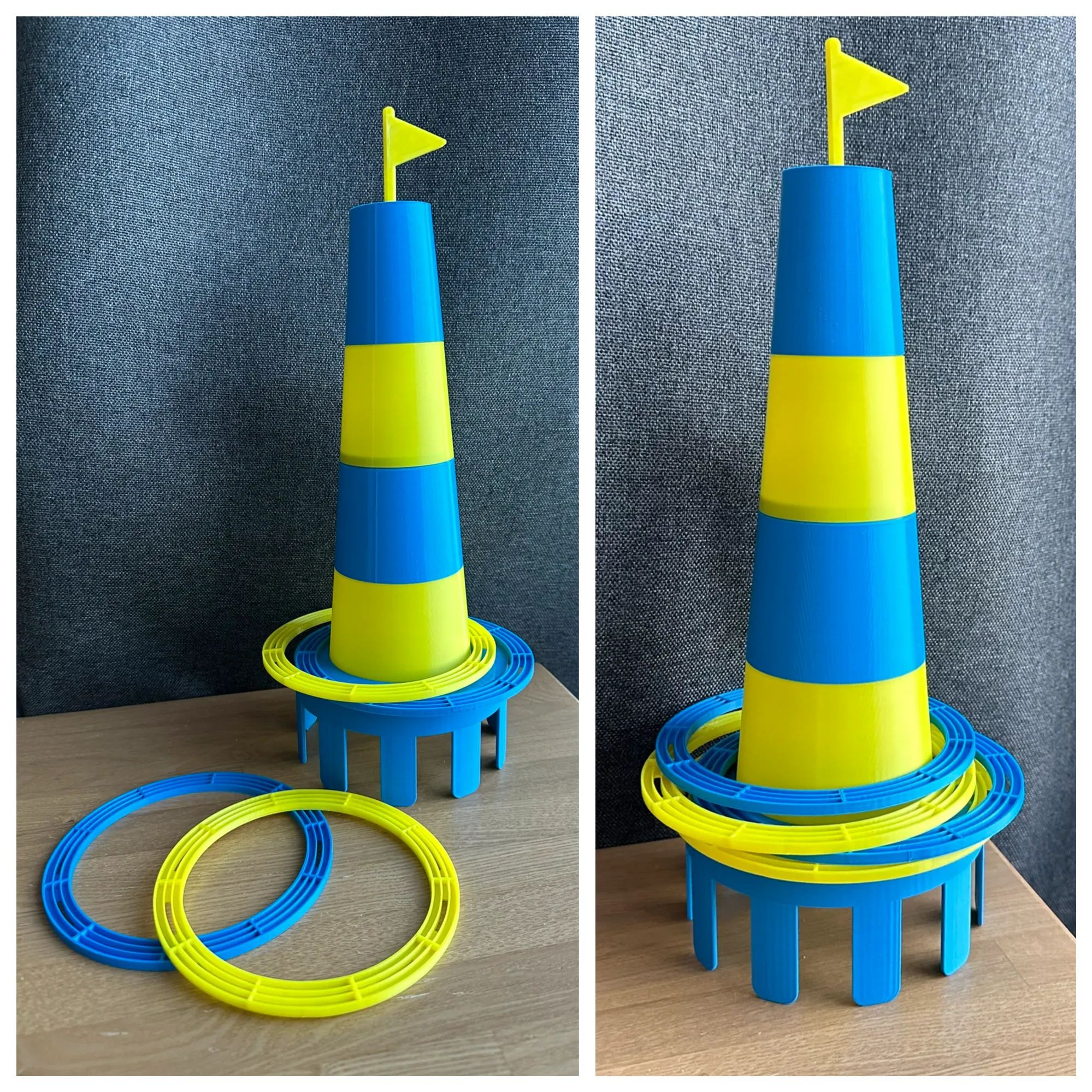 Beach ring toss game