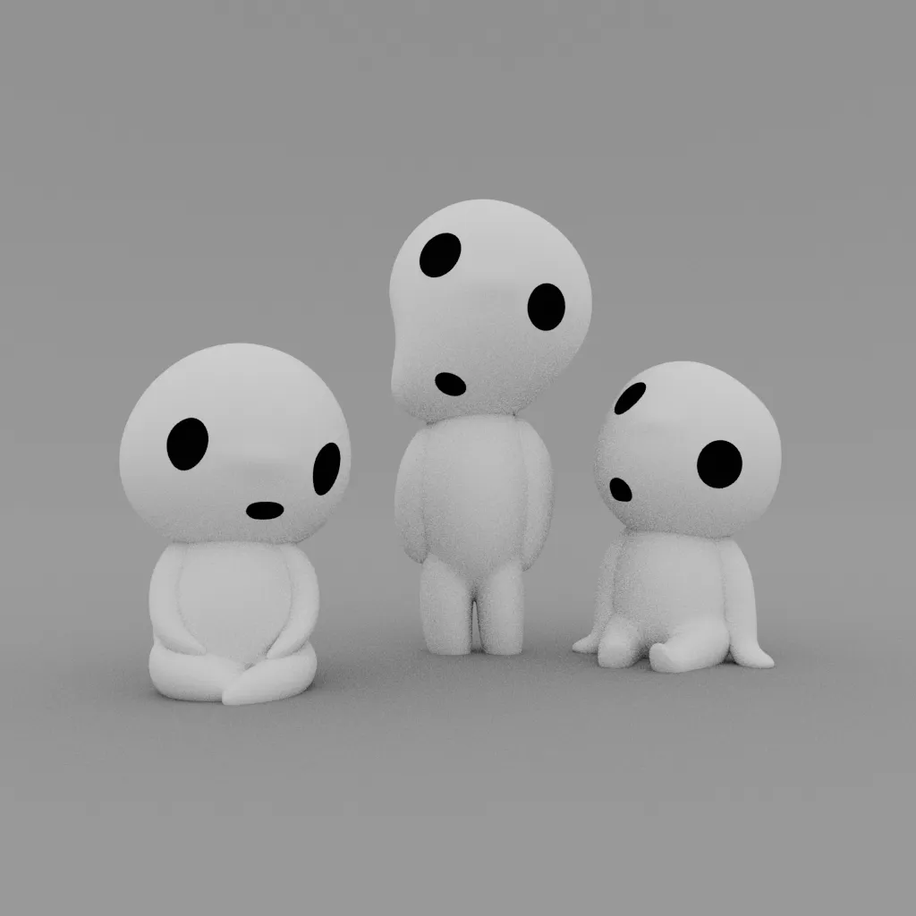 Tree Spirits ( kodama ) | 3D models download | Creality Cloud