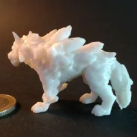 Ice Wolf - Monstrous Creature - PRESUPPORTED - 32mm Scale-1