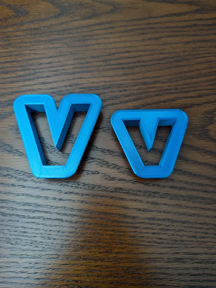 Letter V Alphabet Upper & Lower Case Cookie Cutter